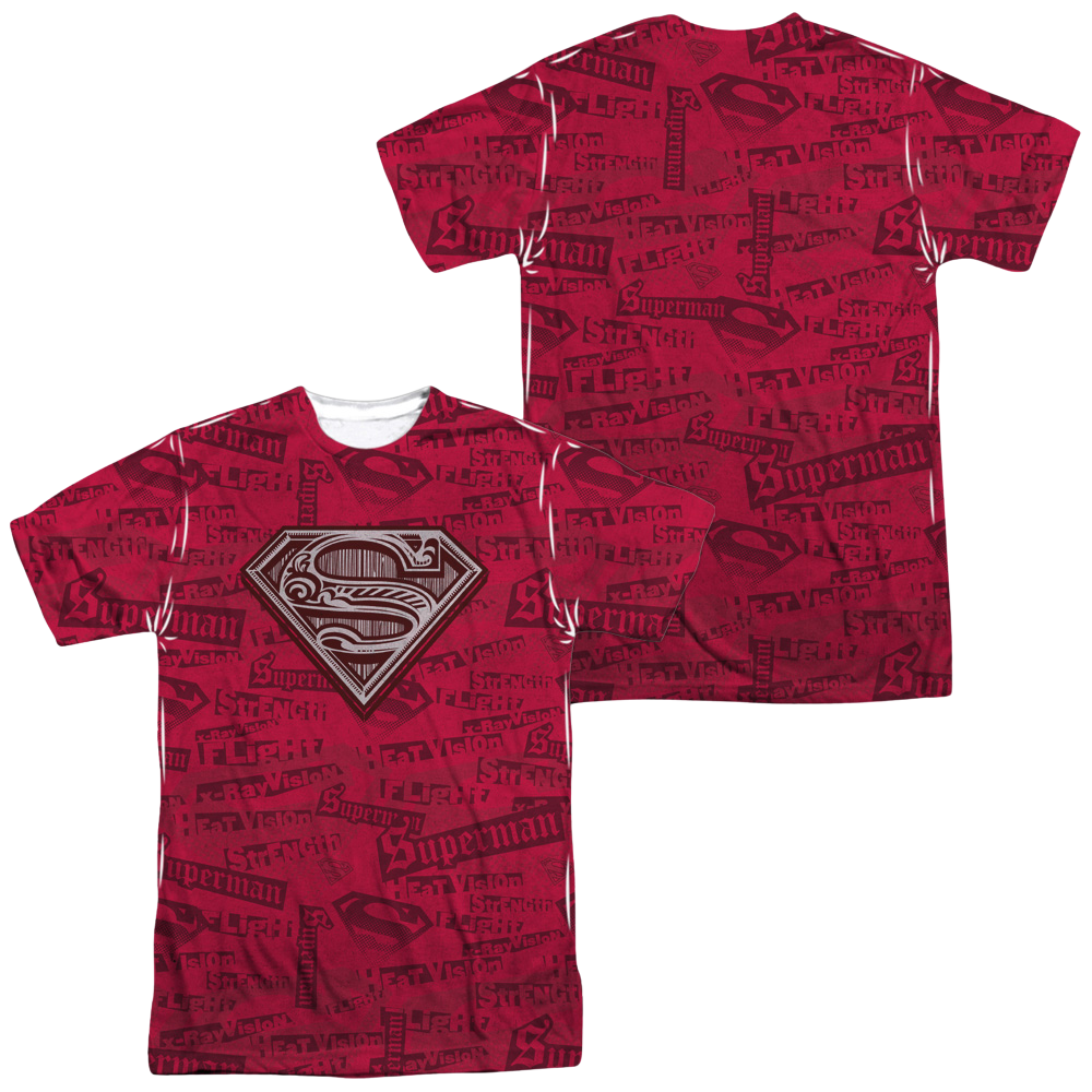 Superman Super Powers - Men's All-Over Print T-Shirt Men's All-Over Print T-Shirt Superman