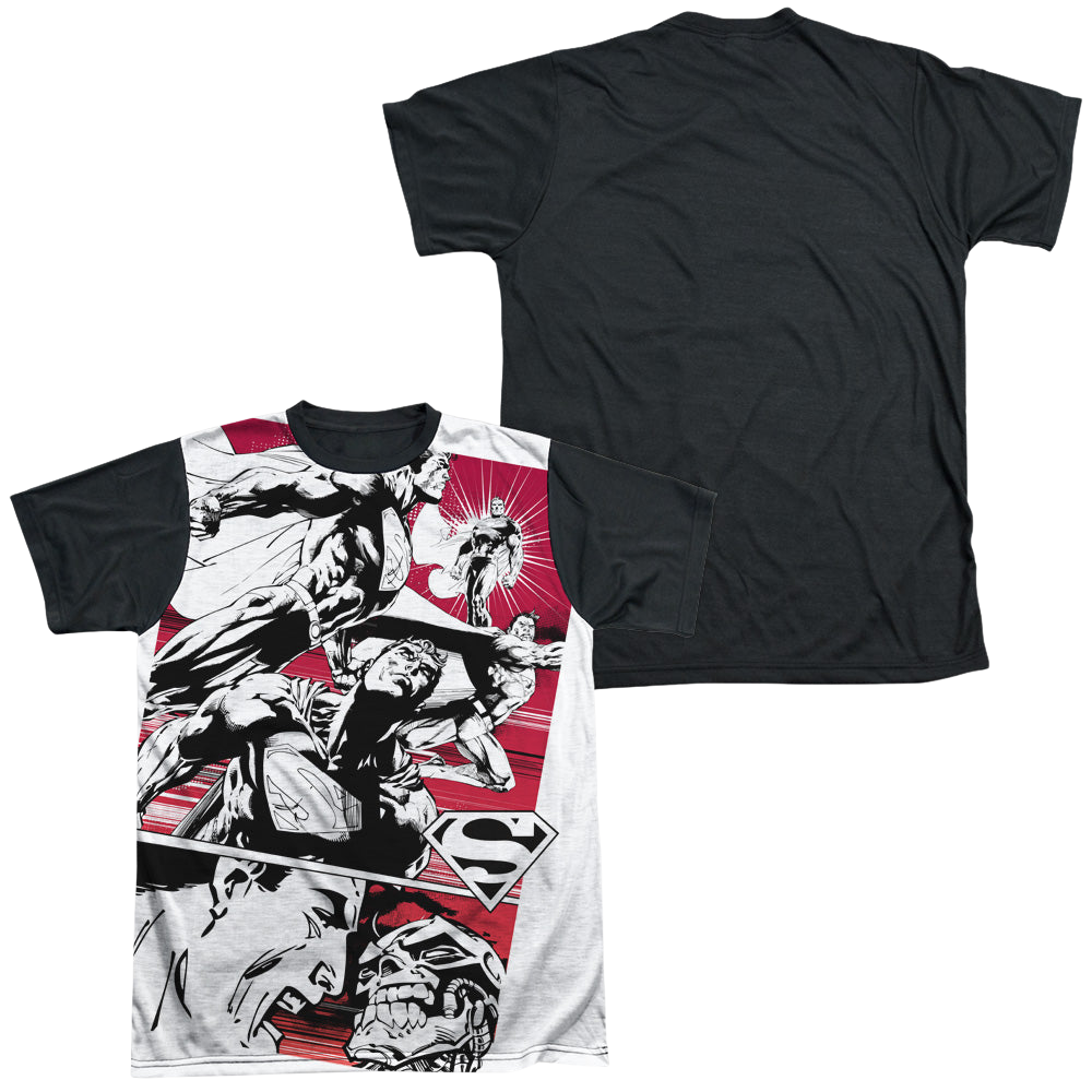 Superman Angry Red - Men's Black Back T-Shirt Men's Black Back T-Shirt Superman