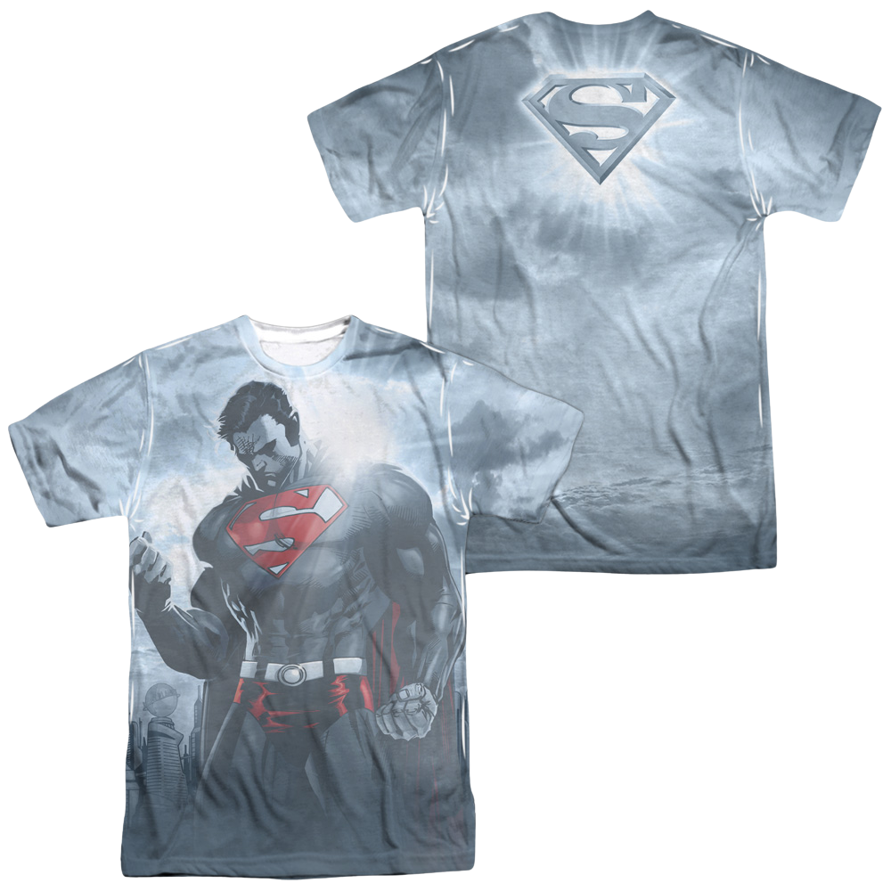 Superman Light Of The Sun (Front/Back Print) - Men's All-Over Print T-Shirt Men's All-Over Print T-Shirt Superman