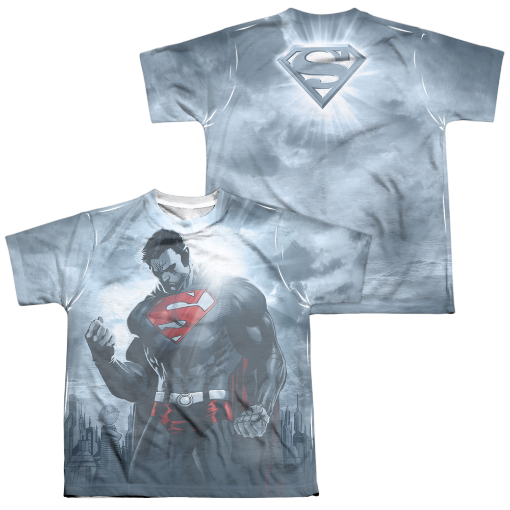 Superman Light Of The Sun (Front/Back Print) - Youth All-Over Print T-Shirt Youth All-Over Print T-Shirt (Ages 8-12) Superman