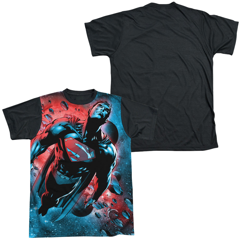 Superman Red Sun - Men's Black Back T-Shirt Men's Black Back T-Shirt Superman