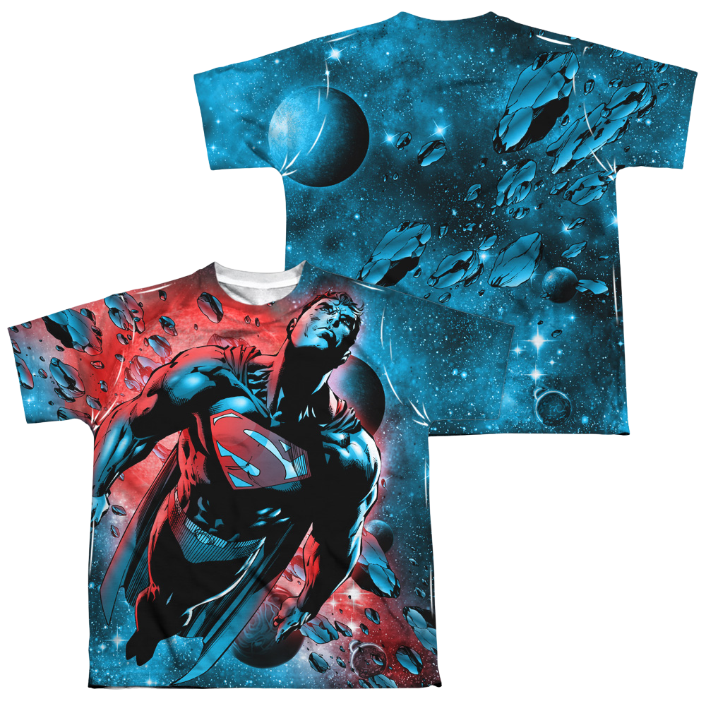 Superman Red Sun (Front/Back Print) - Youth All-Over Print T-Shirt Youth All-Over Print T-Shirt (Ages 8-12) Superman