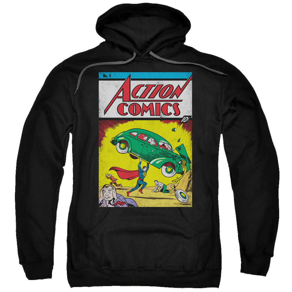 Superman Action No. 1 - Pullover Hoodie Pullover Hoodie Superman