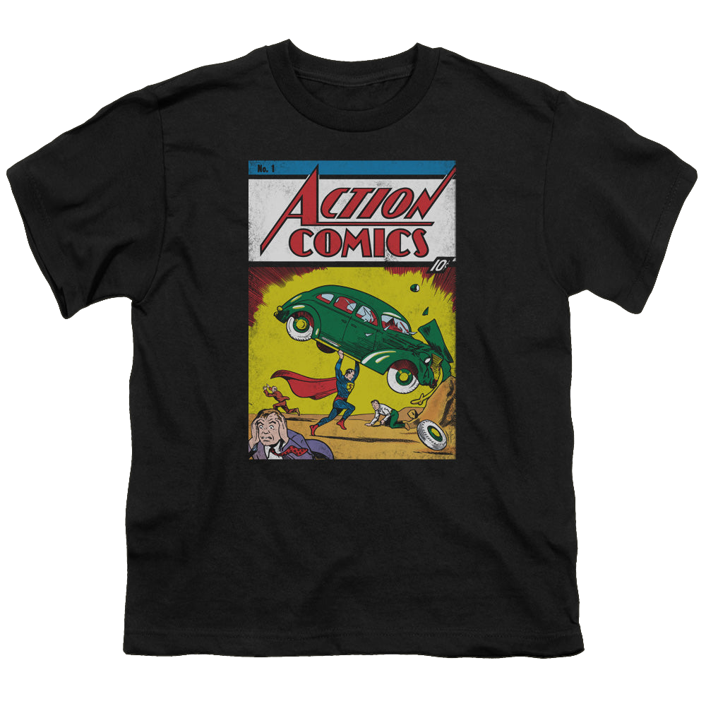 Superman Action No. 1 - Youth T-Shirt Youth T-Shirt (Ages 8-12) Superman