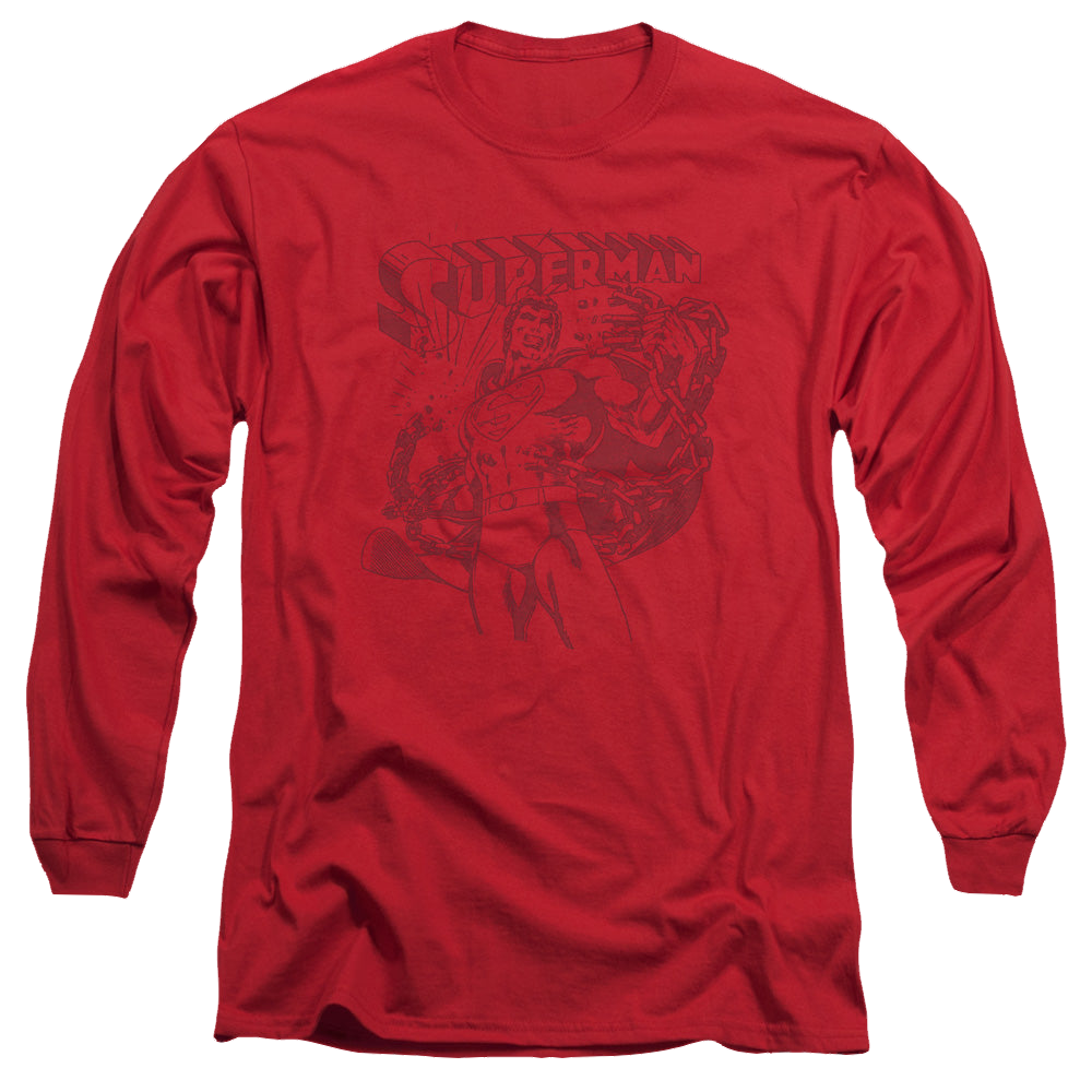 Superman Code Red - Men's Long Sleeve T-Shirt Men's Long Sleeve T-Shirt Superman