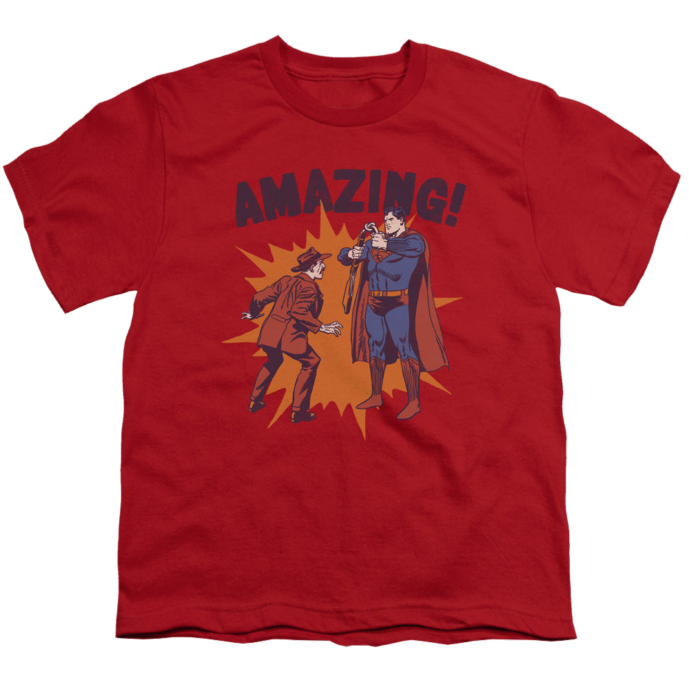 Superman Amazing - Youth T-Shirt Youth T-Shirt (Ages 8-12) Superman