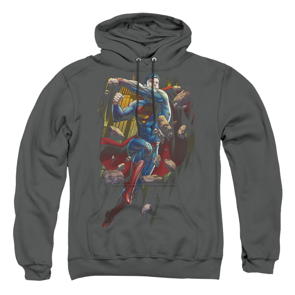Superman Flying Determination - Pullover Hoodie Pullover Hoodie Superman