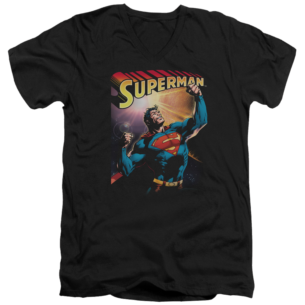 Superman Victory - Men's V-Neck T-Shirt Men's V-Neck T-Shirt Superman
