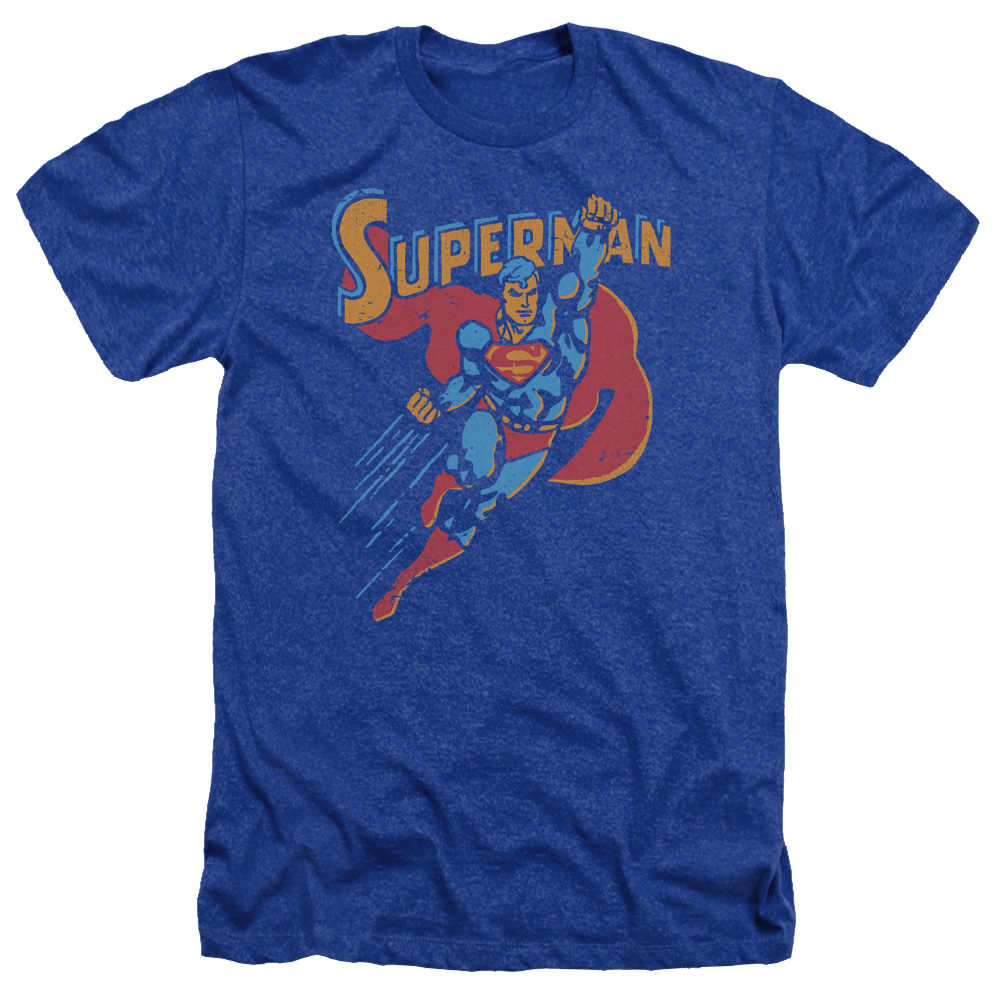 Superman Life Like Action - Men's Heather T-Shirt Men's Heather T-Shirt Superman