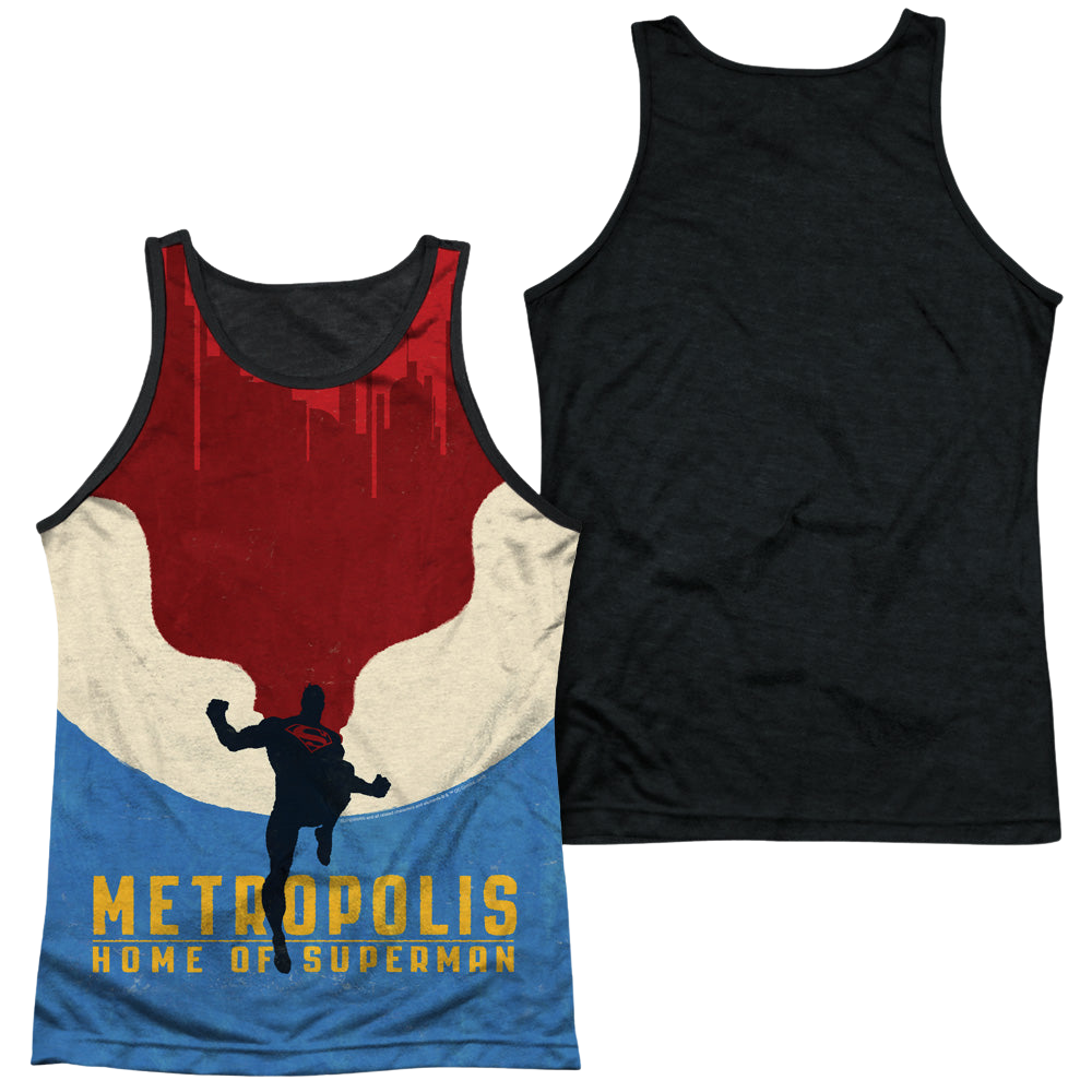 Superman Home - Men's Black Back Tank Top Men's Black Back Tank Superman