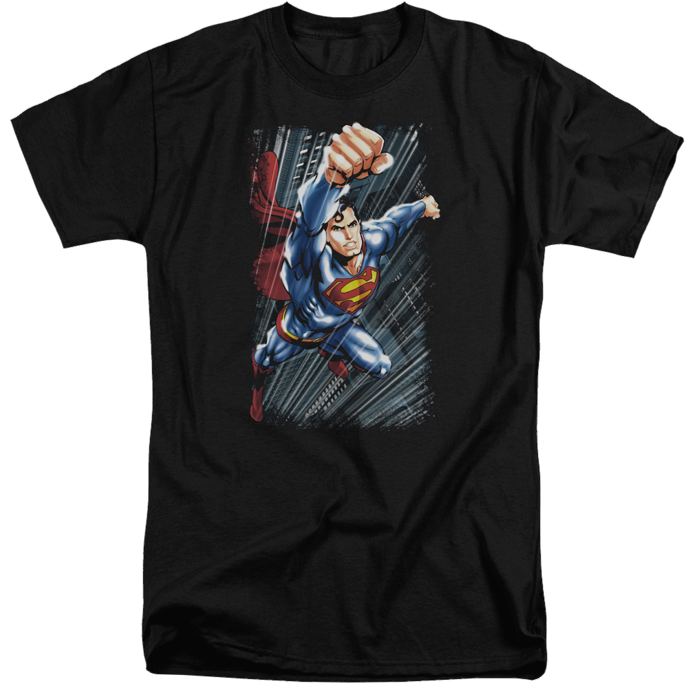 Superman Faster Than - Men's Tall Fit T-Shirt Men's Tall Fit T-Shirt Superman
