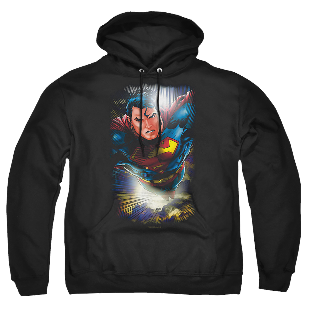 Superman In The Sky - Pullover Hoodie Pullover Hoodie Superman