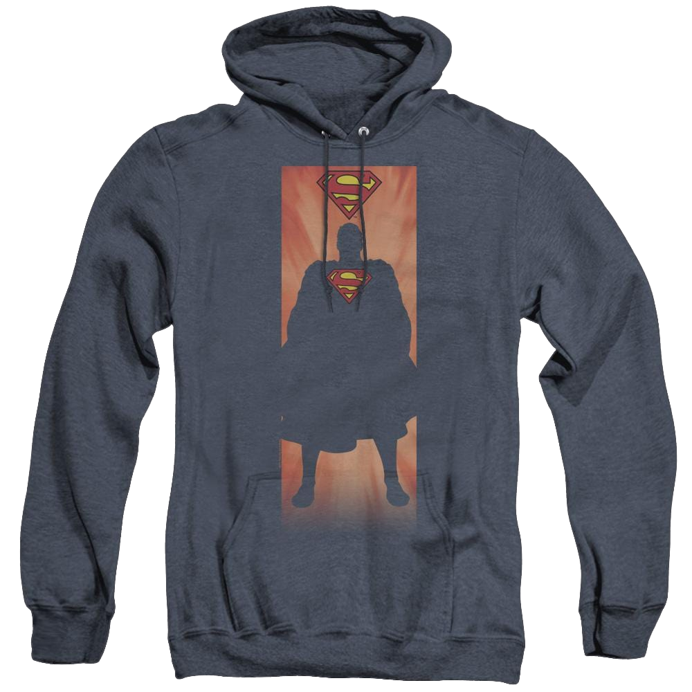Superman Block - Heather Pullover Hoodie Heather Pullover Hoodie Superman