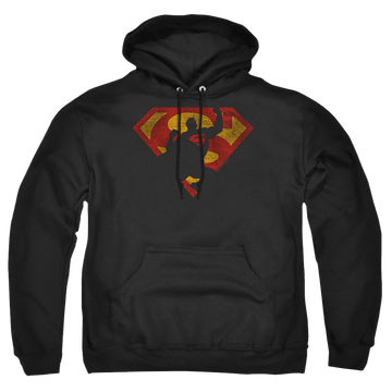 Superman S Shield Knockout - Pullover Hoodie Pullover Hoodie Superman