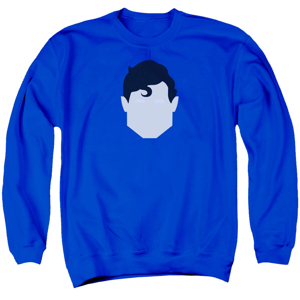 Superman Supes Head - Men's Crewneck Sweatshirt Men's Crewneck Sweatshirt Superman