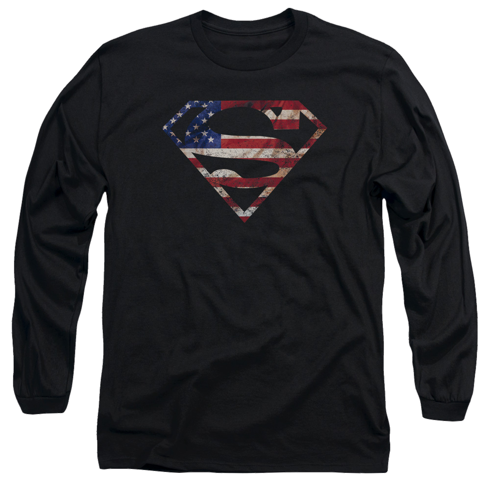 Superman Super Patriot - Men's Long Sleeve T-Shirt Men's Long Sleeve T-Shirt Superman