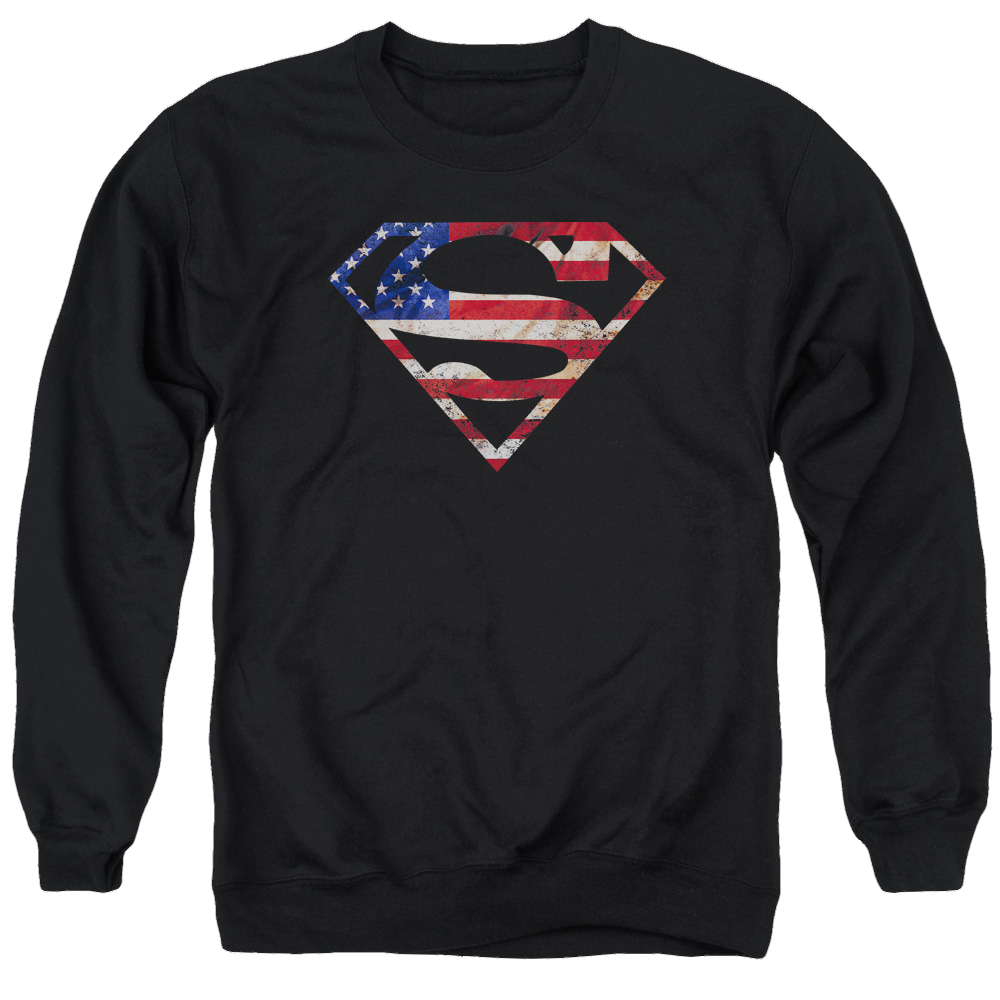 Superman Super Patriot - Men's Crewneck Sweatshirt Men's Crewneck Sweatshirt Superman