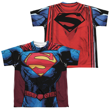 New 52 Superman youth all-over print t-shirt for ages 8 to 12