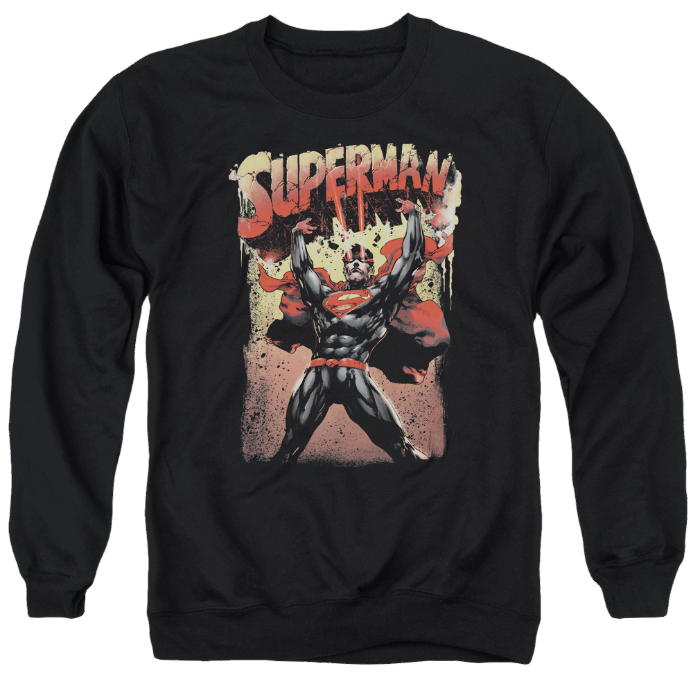 Superman Lift Up - Men's Crewneck Sweatshirt Men's Crewneck Sweatshirt Superman