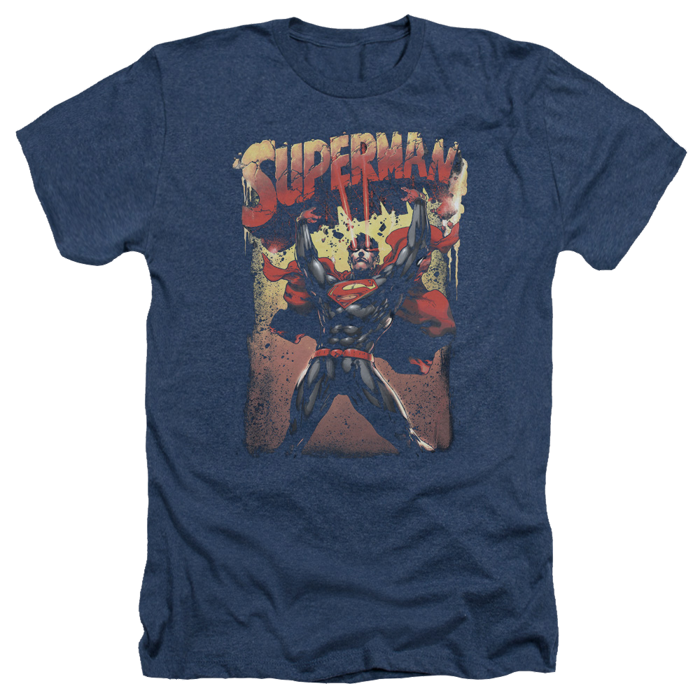 Superman Lift Up - Men's Heather T-Shirt Men's Heather T-Shirt Superman