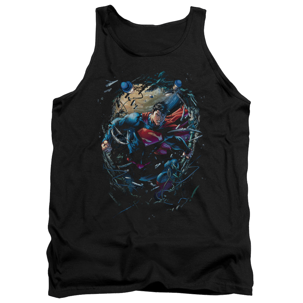 Superman Breaking Space - Men's Tank Top Men's Tank Superman