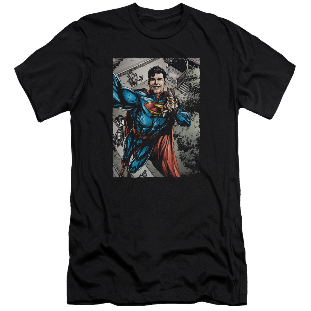 Superman Super Selfie - Men's Premium Slim Fit T-Shirt Men's Premium Slim Fit T-Shirt Superman