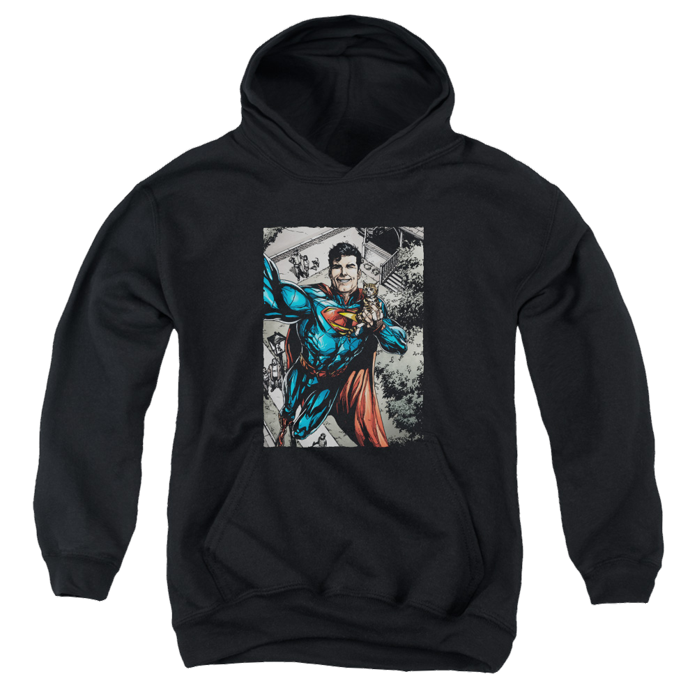 Superman Super Selfie - Youth Hoodie Youth Hoodie (Ages 8-12) Superman