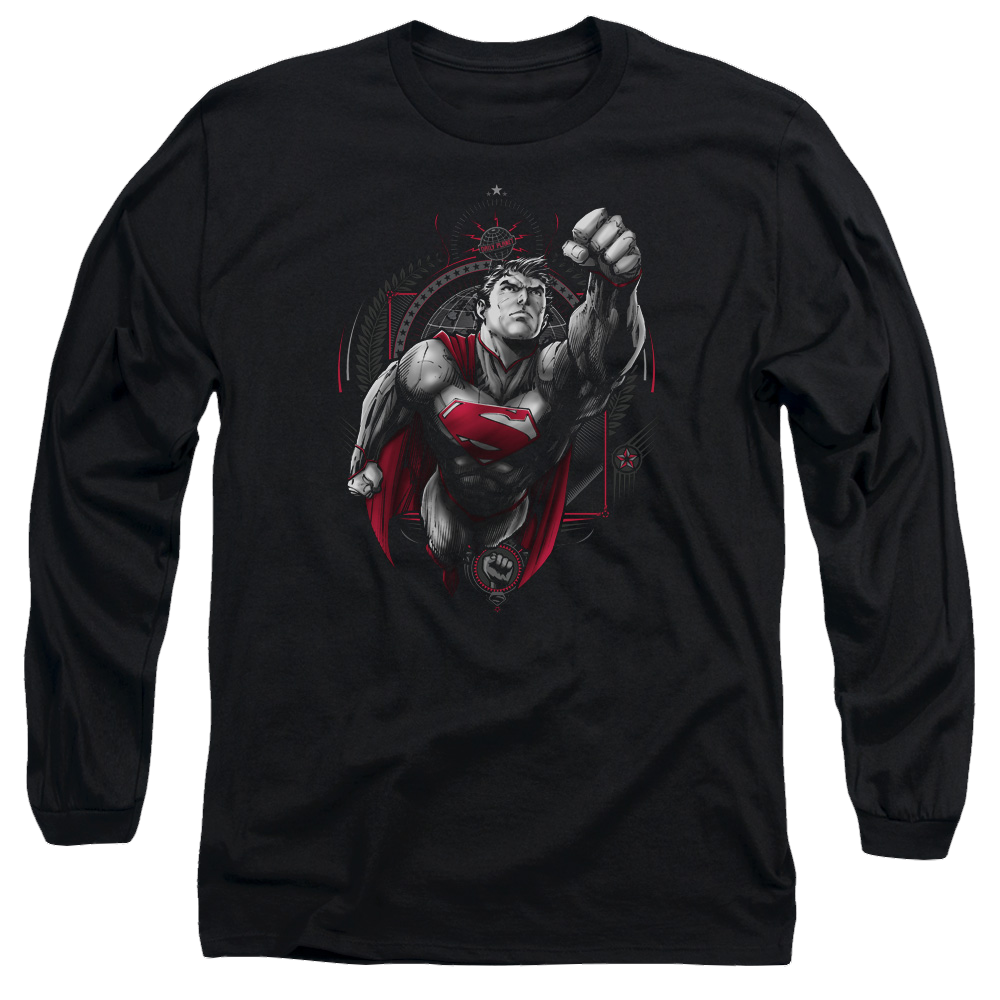 Superman Propaganda Superman - Men's Long Sleeve T-Shirt Men's Long Sleeve T-Shirt Superman