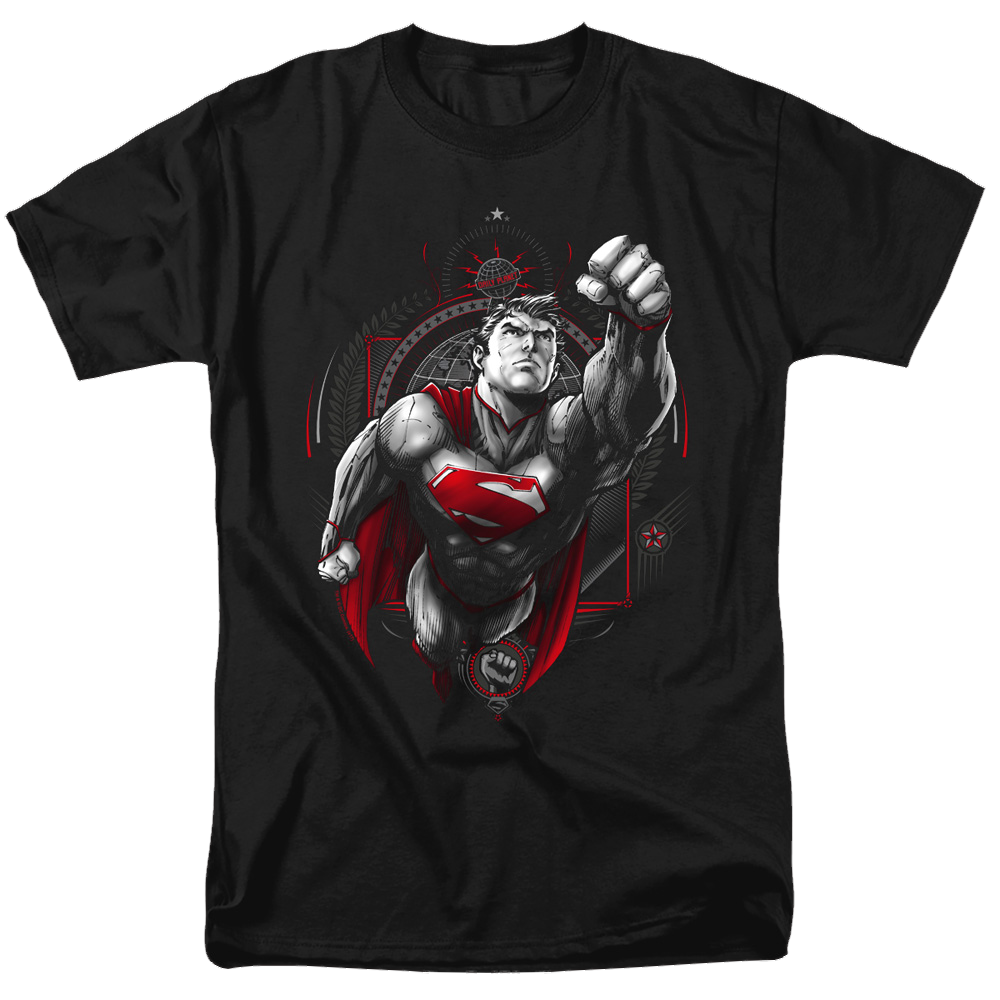 Superman Propaganda Superman - Men's Regular Fit T-Shirt Men's Regular Fit T-Shirt Superman
