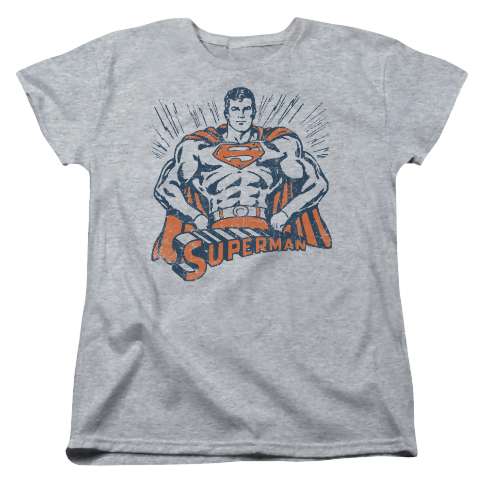 Superman Vintage Stance - Women's T-Shirt Women's T-Shirt Superman