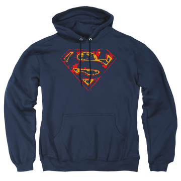 Superman Super Distressed - Pullover Hoodie Pullover Hoodie Superman