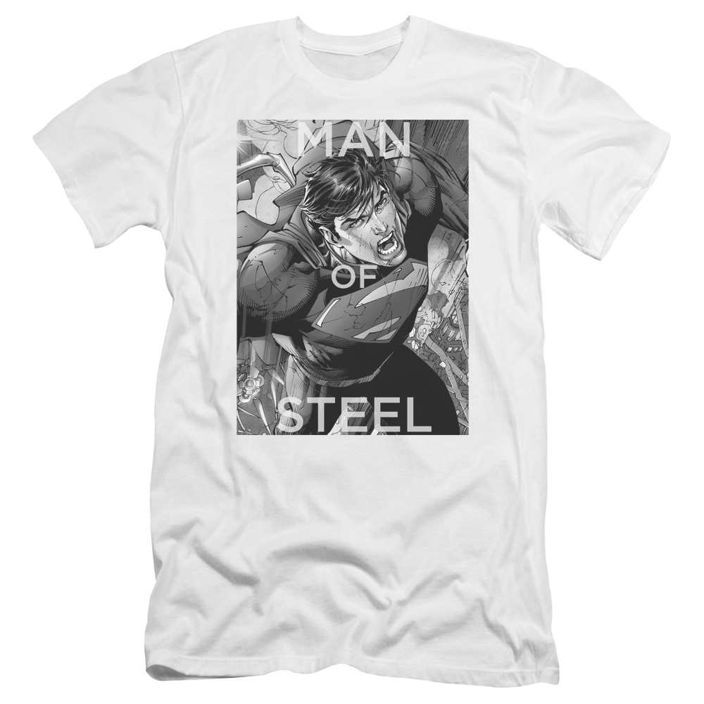 Superman Flight Of Steel - Men's Premium Slim Fit T-Shirt Men's Premium Slim Fit T-Shirt Superman