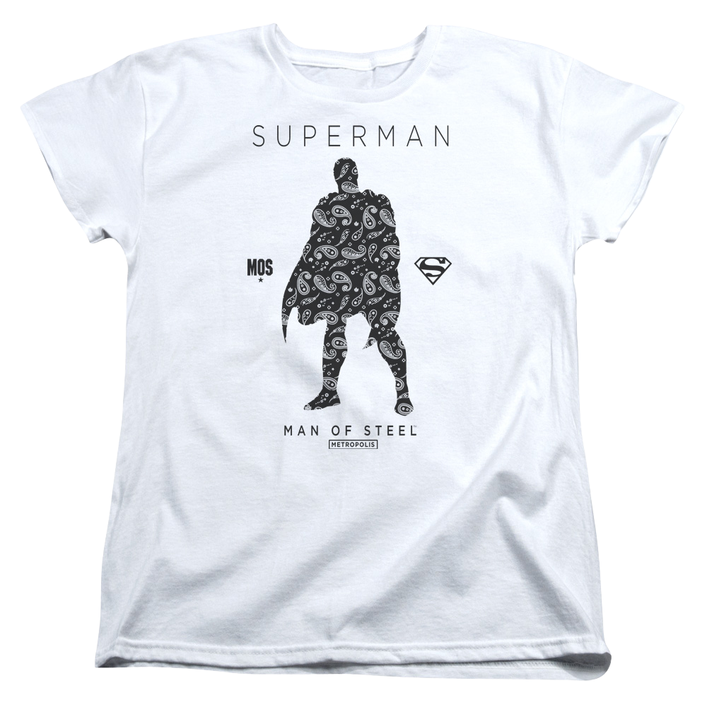 Superman Paisley Sihouette - Women's T-Shirt Women's T-Shirt Superman