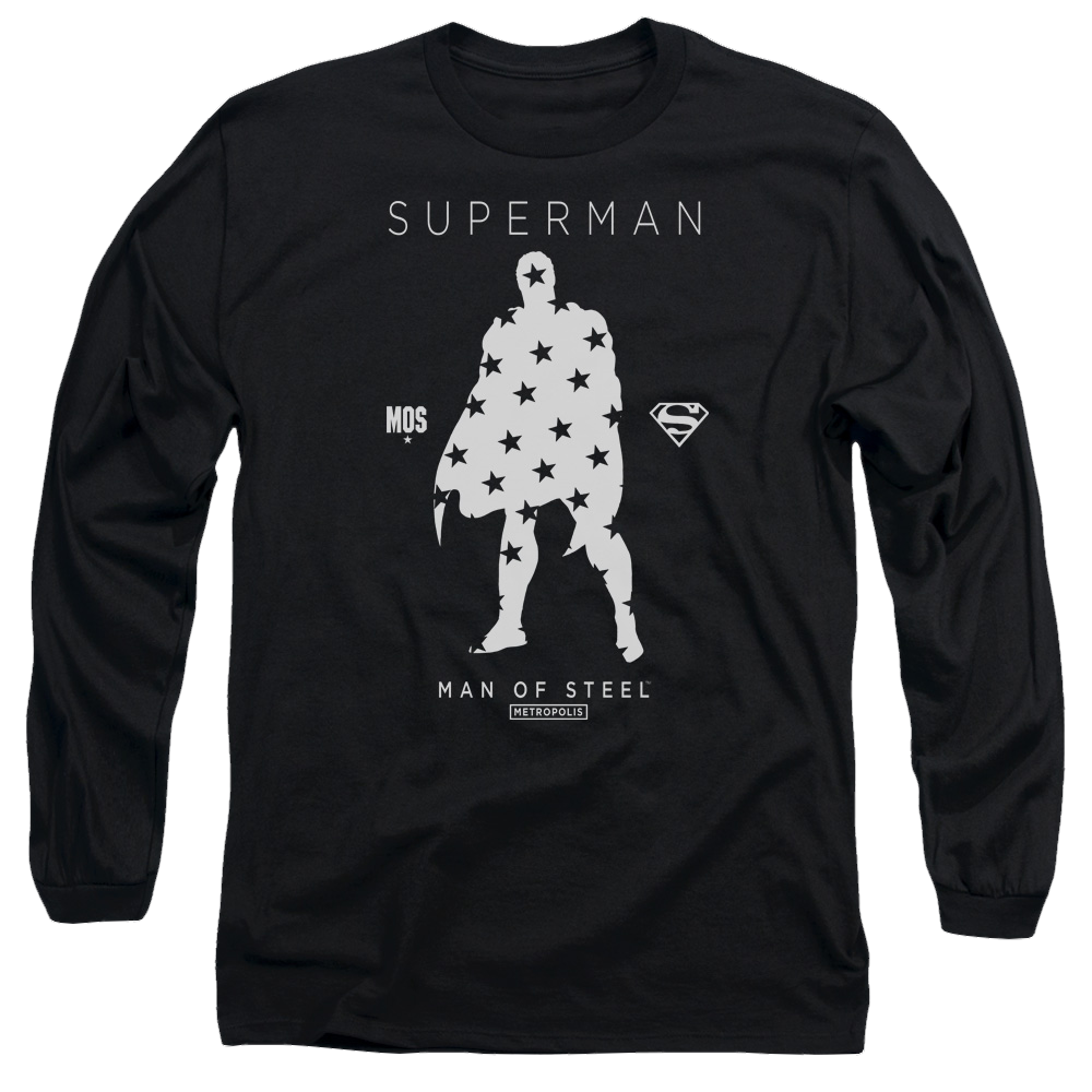 Superman Star Silhouette - Men's Long Sleeve T-Shirt Men's Long Sleeve T-Shirt Superman