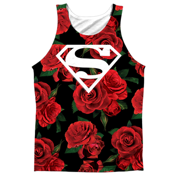 Superman Super Floral men's all-over print tank