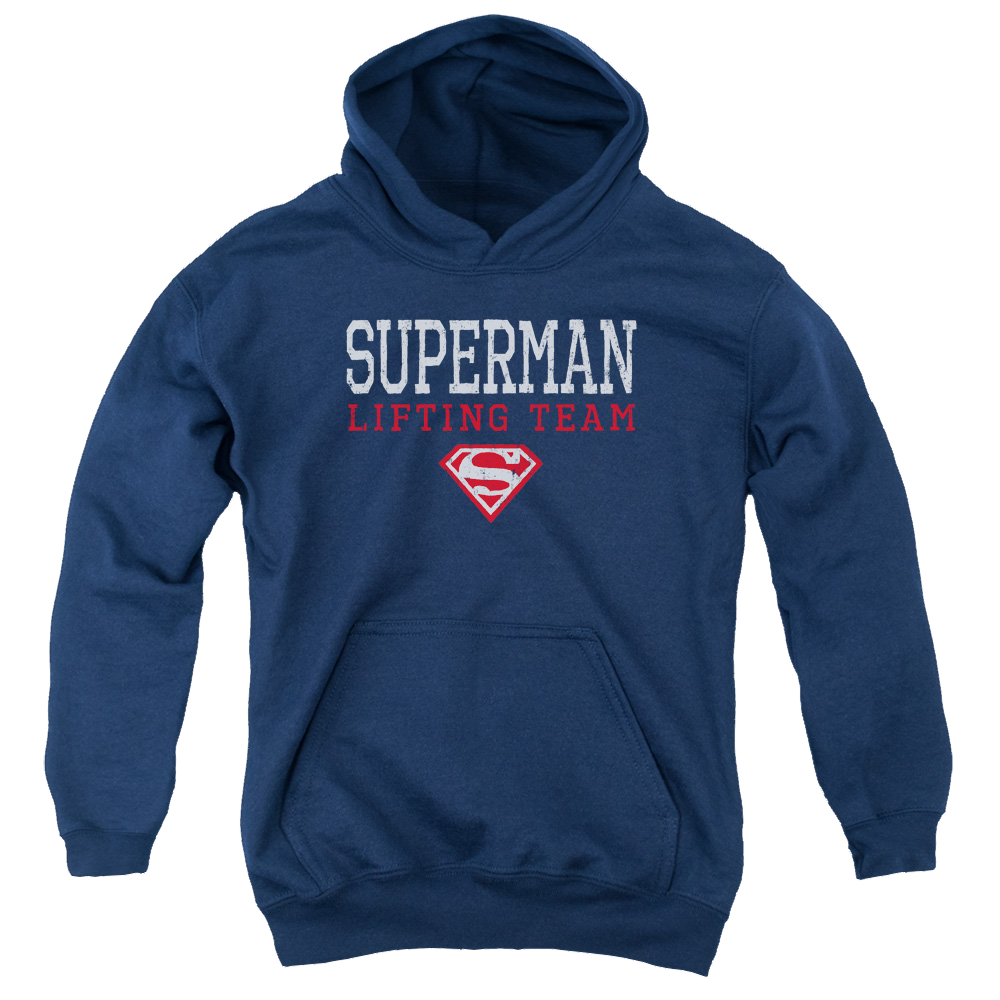 Superman Lifting Team - Youth Hoodie Youth Hoodie (Ages 8-12) Superman