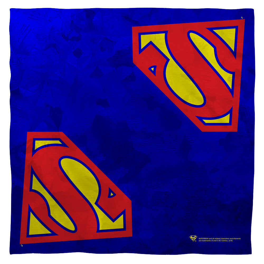 Superman Galvanized Shield - Bandana Bandanas Superman