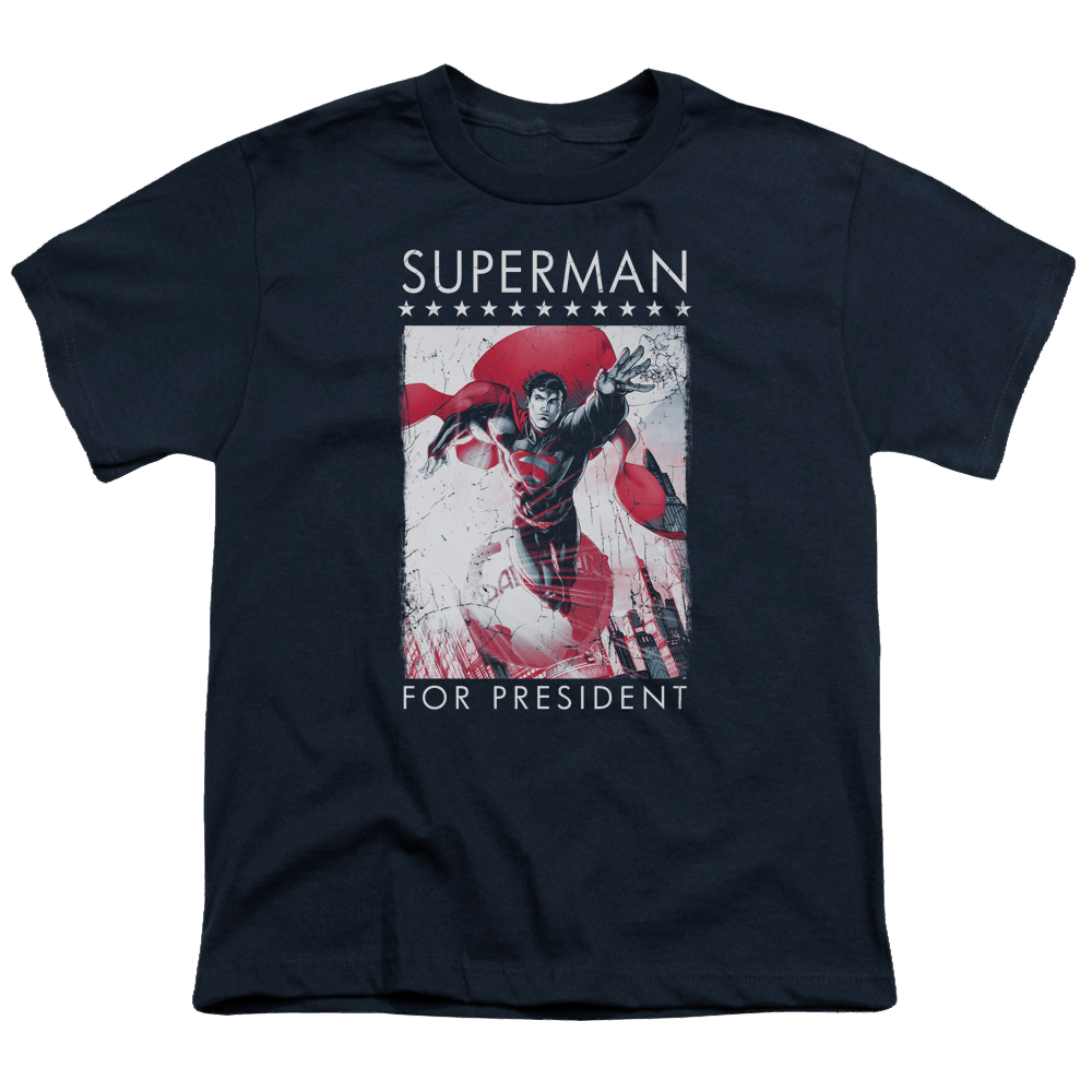 Superman Superman For President - Youth T-Shirt Youth T-Shirt (Ages 8-12) Superman