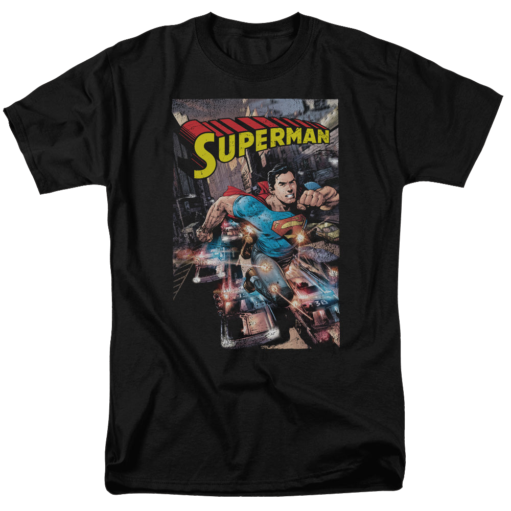 Superman Action One - Men's Regular Fit T-Shirt Men's Regular Fit T-Shirt Superman