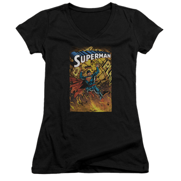 Superman One - Juniors V-Neck T-Shirt Juniors V-Neck T-Shirt Superman