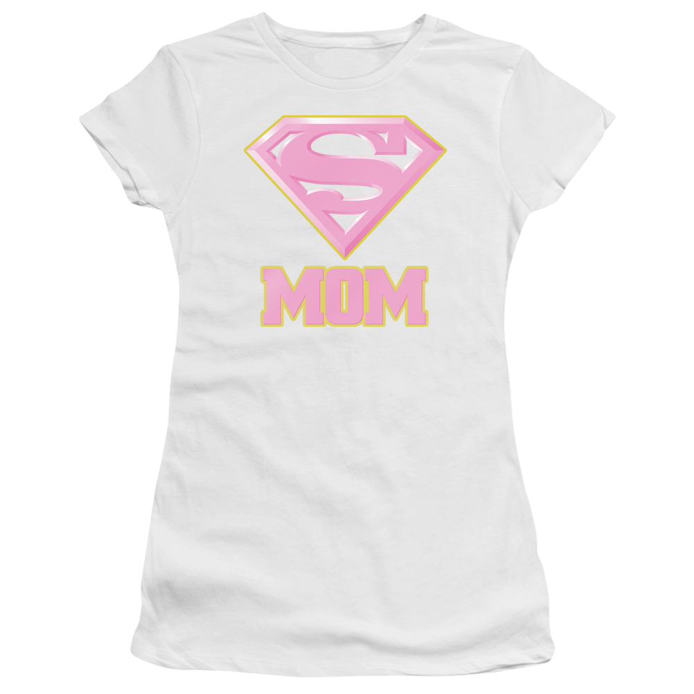 Superman Super Mom Pink - Juniors T-Shirt Juniors T-Shirt Superman