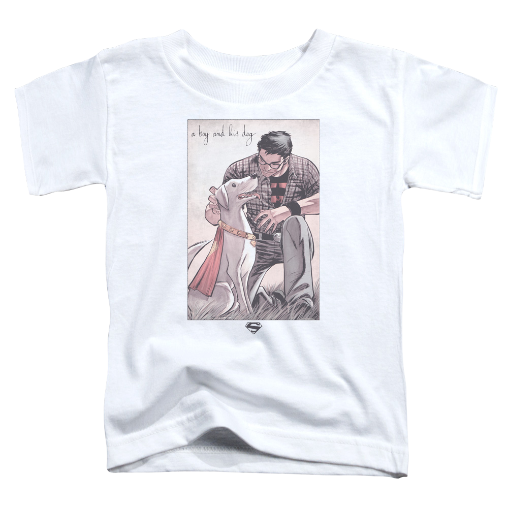 Superman Mans Best Friend - Toddler T-Shirt Toddler T-Shirt Superman