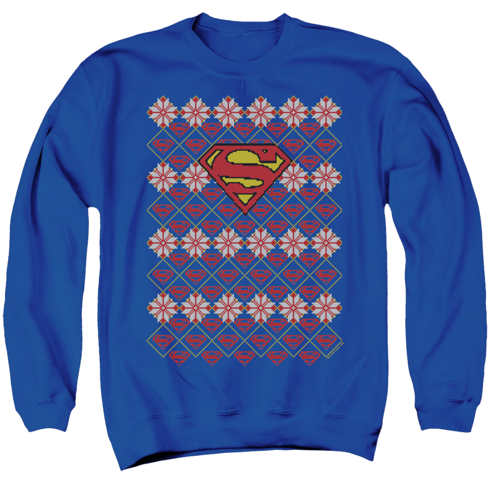 Superman Superman Christmas Sweater - Men's Crewneck Sweatshirt Men's Crewneck Sweatshirt Superman
