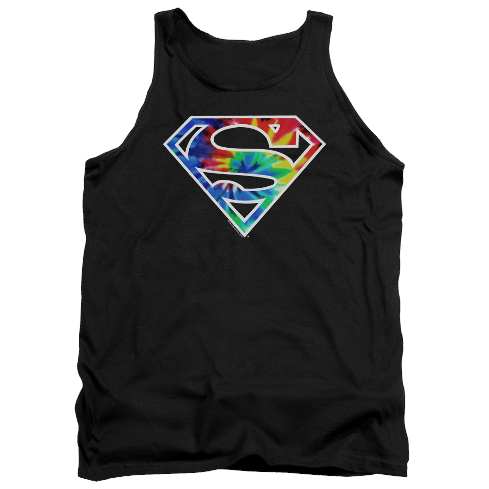 Superman Superman Tie Dye Logo - Men's Tank Top Men's Tank Superman