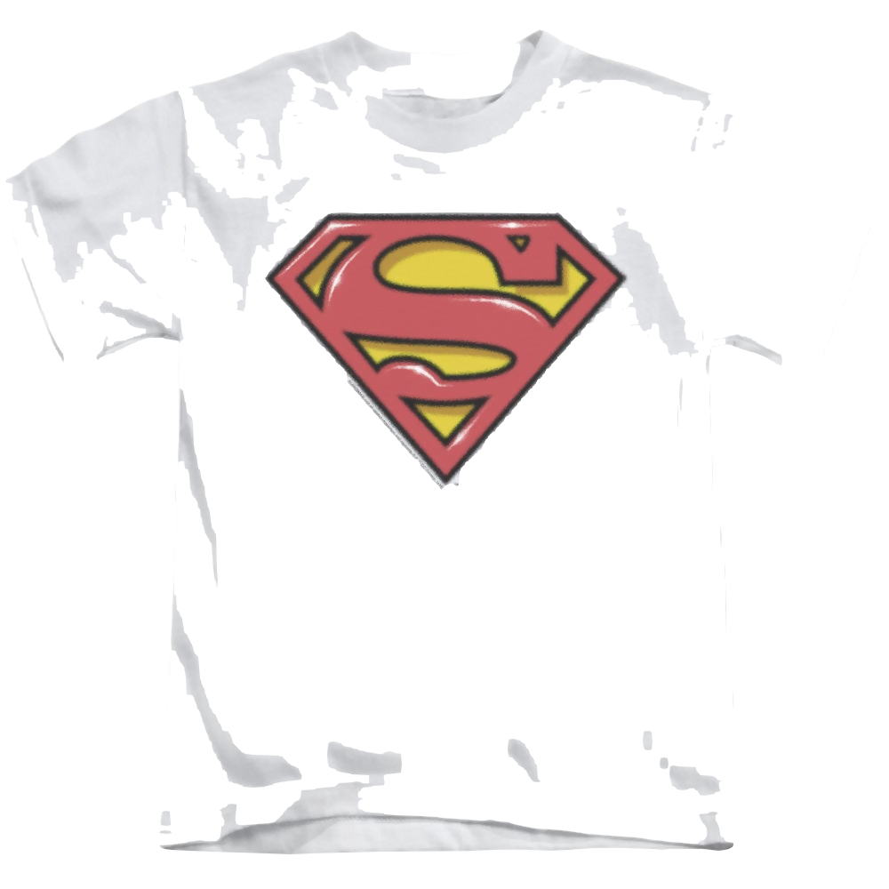 Superman Airbrush Shield - Kid's T-Shirt Kid's T-Shirt (Ages 4-7) Superman