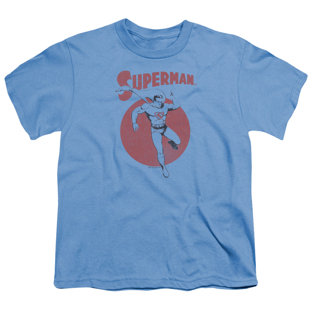 Superman Vintage Sphere - Youth T-Shirt Youth T-Shirt (Ages 8-12) Superman