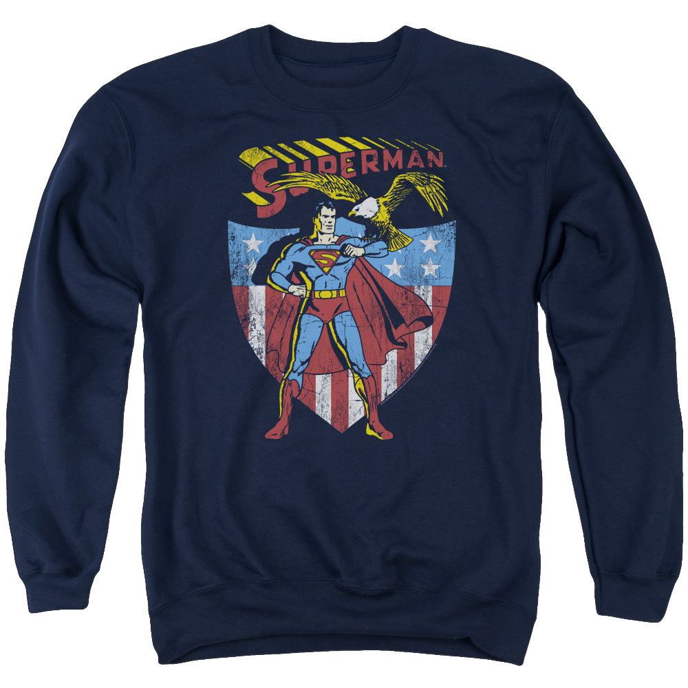 Superman All American - Men's Crewneck Sweatshirt Men's Crewneck Sweatshirt Superman