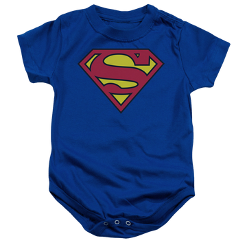 Royal baby bodysuit with Superman Classic Logo graphic