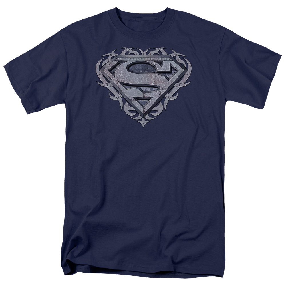 Superman Tribal Steel Shield - Men's Regular Fit T-Shirt Men's Regular Fit T-Shirt Superman