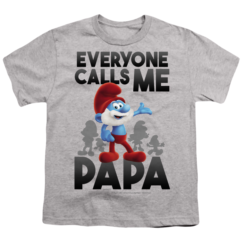 The Smurfs Call Me Papa Smurf - Youth T-Shirt Youth T-Shirt (Ages 8-12) The Smurfs